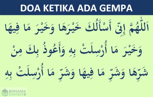 doa gempa bumi