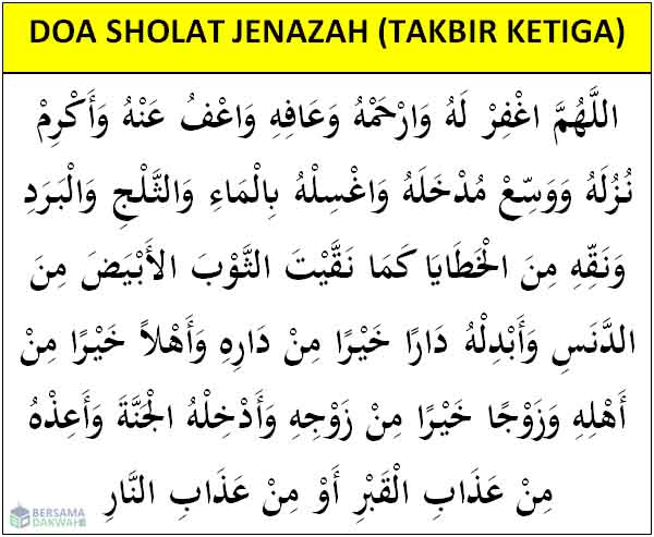 ️ Tata Cara Sholat Jenazah Niat Bacaan Doa Dan Keutamaan