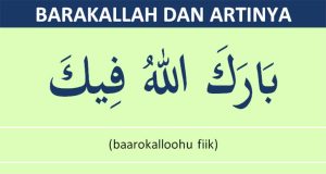 barakallah artinya