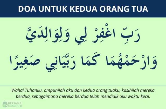 doa untuk kedua orang tua