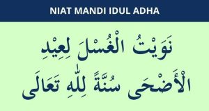 niat mandi idul adha