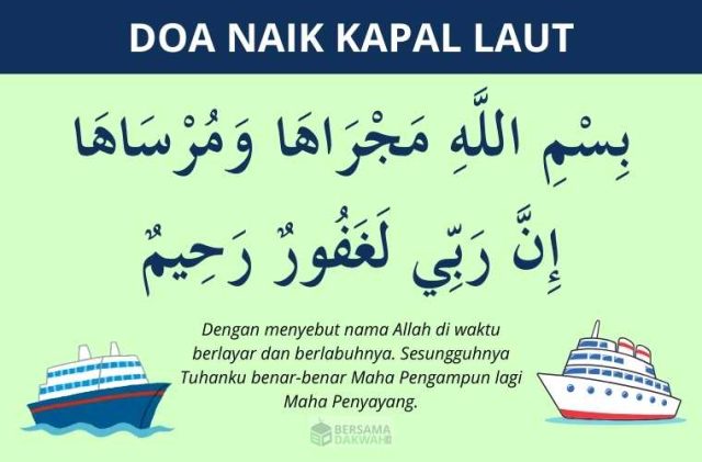 doa naik kapal laut