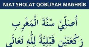 niat sholat qobliyah maghrib