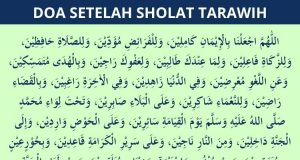 doa setelah sholat tarawih