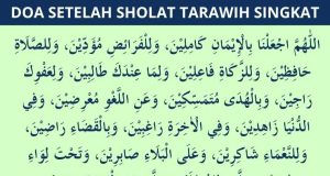 doa setelah sholat tarawih singkat