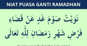 niat puasa ganti ramadhan