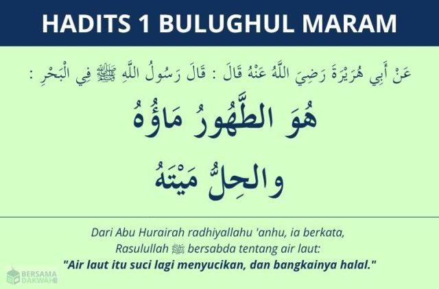Hadits tentang air laut - bulughul maram 1