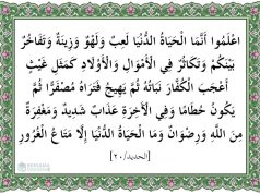 surat al hadid ayat 20