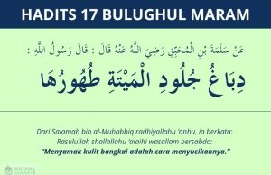 hadits cara menyucikan kulit bangkai - bulughul maram 17