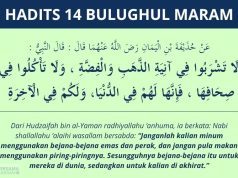 hadits tentang bejana emas - bulughul maram 14