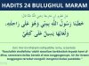 hadits air liur hewan - bulughul maram 24