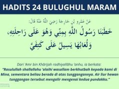 hadits air liur hewan - bulughul maram 24