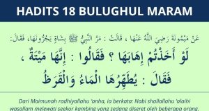 hadits cara menyamak kulit bangkai - bulughul maram 18