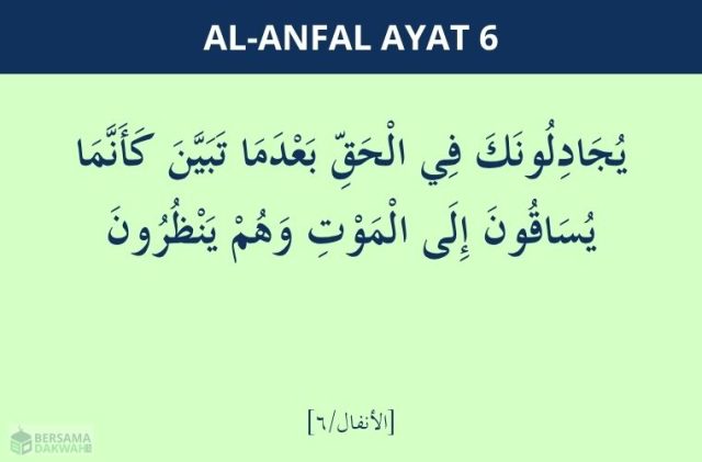 surat al-anfal ayat 6